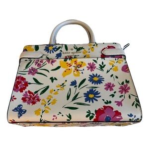 Kate Spade White Floral Satchel